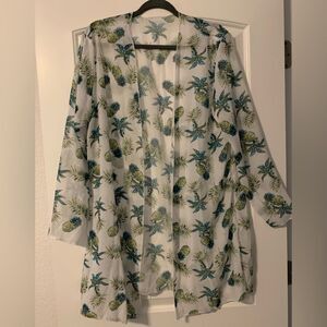 Shein lightweight kimono or bathing suit cover.  Size: XL fits like a small